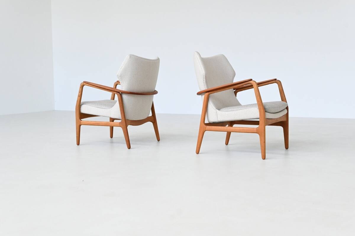 A. Madsen and H. Schubell Karen lounge chairs Bovenkamp Netherlands 1960