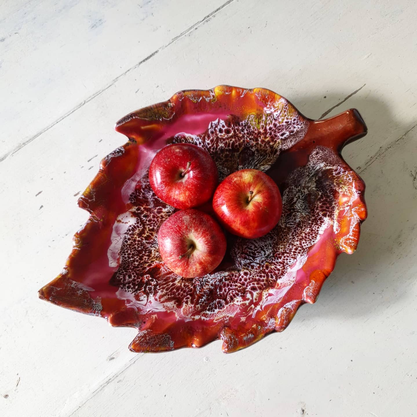 Autumn leaf dish Vallauris