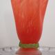 Large glass paste vase France 1960s
