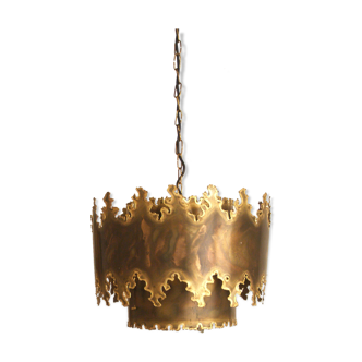 Svend Aage Holm Sorensen Danish brass lamp.