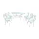 Garden furniture in old iron 6 places