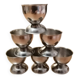 6 stainless steel egg cups