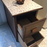 Meuble / commode ancien 2 tiroirs restauré