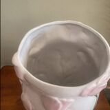 Barbotine tulip vase