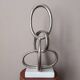 Handcrafted sculpture cast aluminum contemporary design abstract art