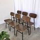 Chaises d'école industrielles vintage - STOL Kamnik - Yougoslavie des années 70 - Lot de 6