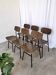 Vintage Industrial School Chairs - STOL Kamnik - 70s Yugoslavia - Set of 6