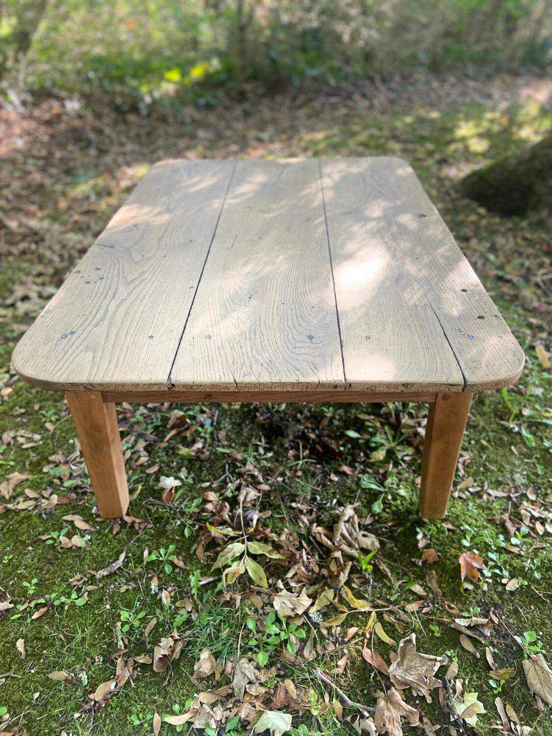 Table basse de ferme en chêne massif