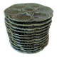 Oyster service Sarreguemines in barbotine – 12 plates + large bowl