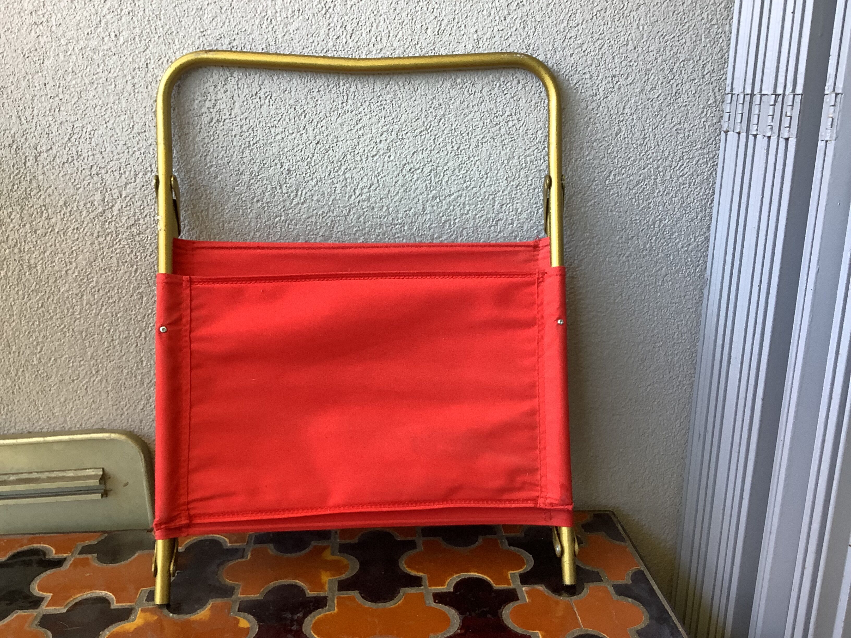 Vintage low folding Lafuma chair