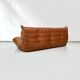 Togo sofa in cognac cowhide by Michel Ducaroy for Ligne Roset.
