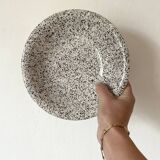 Black and white hollow plates 80s