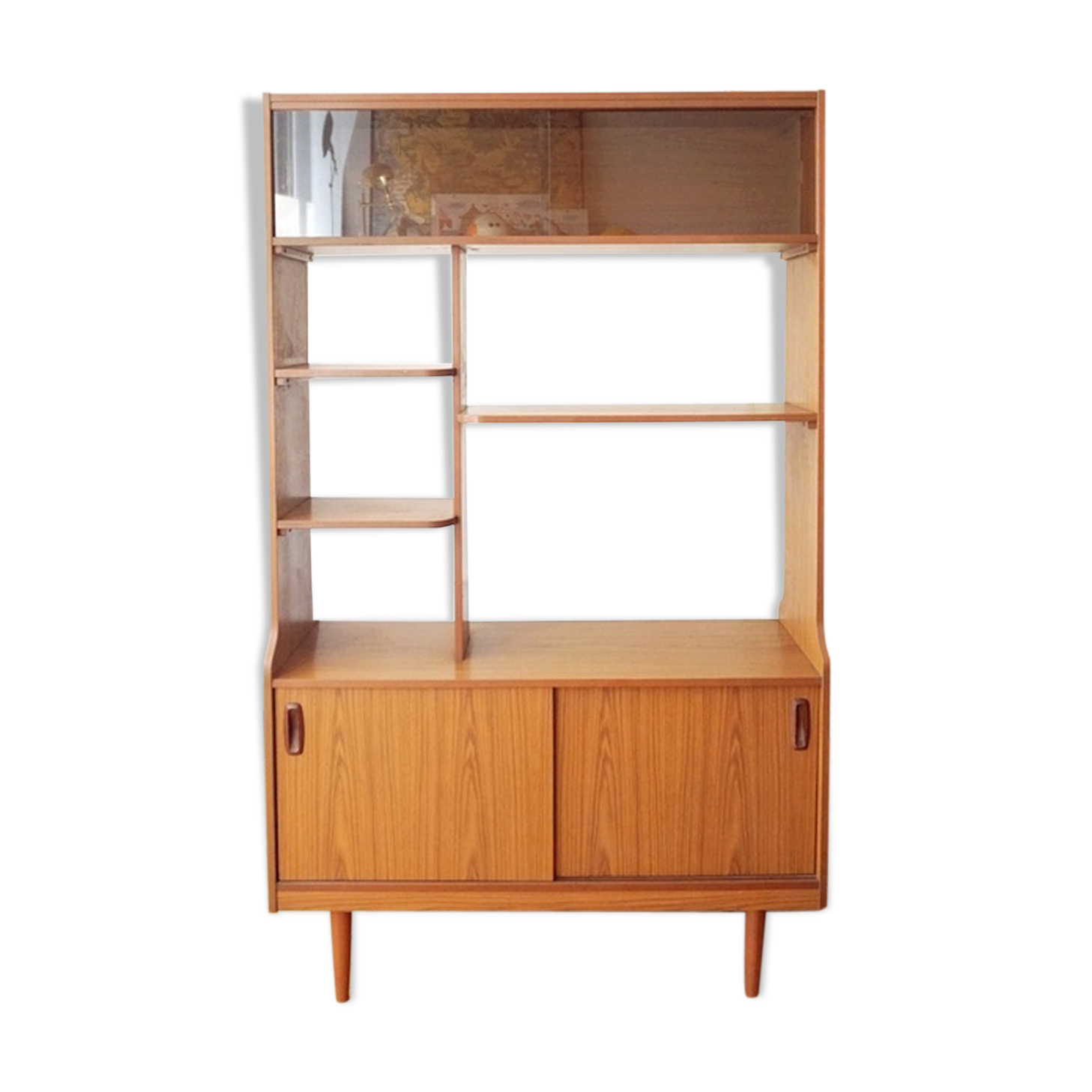 Library showcase vintage English mark Schreiber