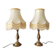 Paire de lampes classique en laiton de 1950