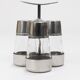 Set of condiments Marianne Denzel salt and pepper, Berndorf, Austria, 1960s