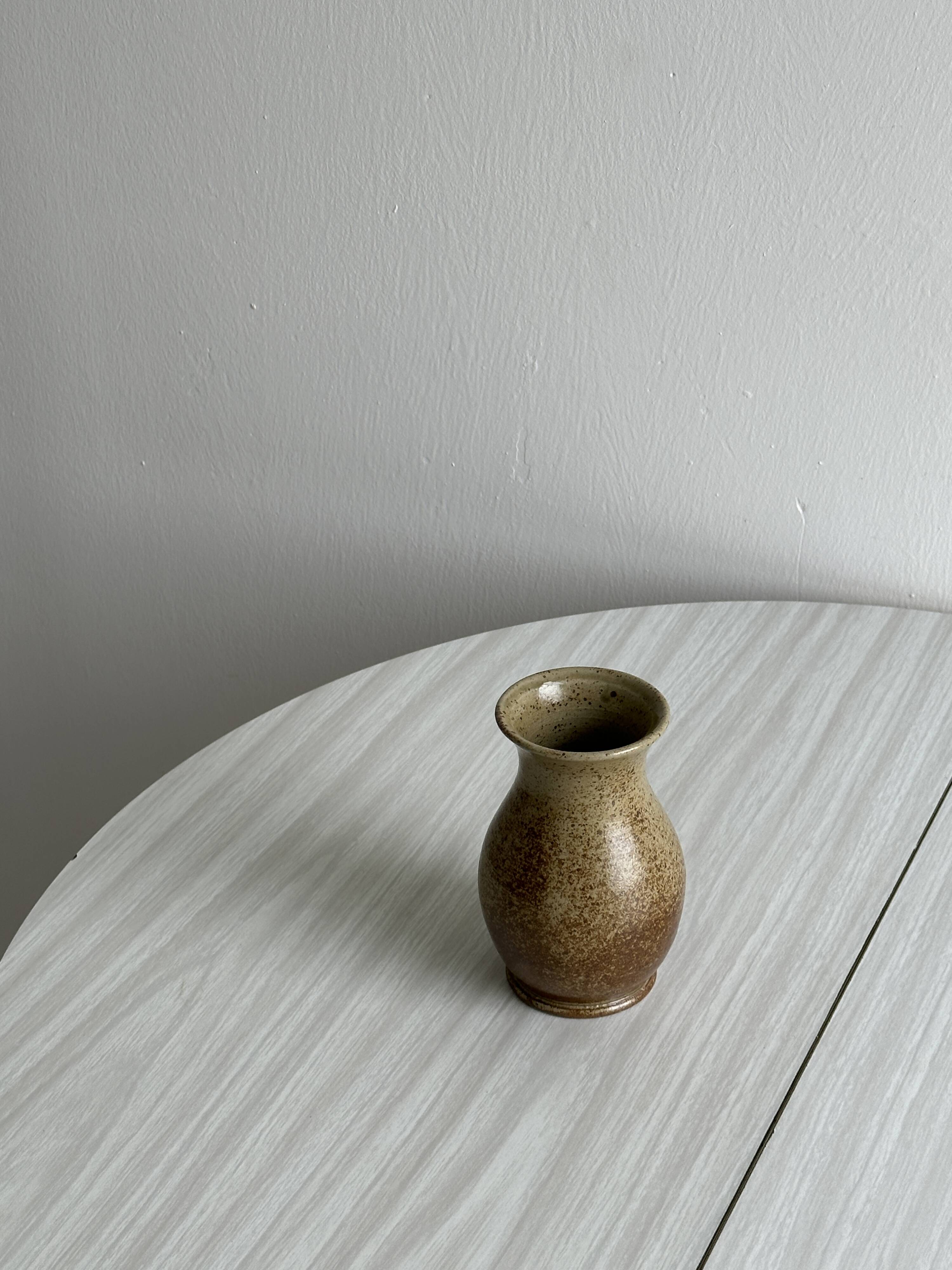 Small pyrite stoneware vase