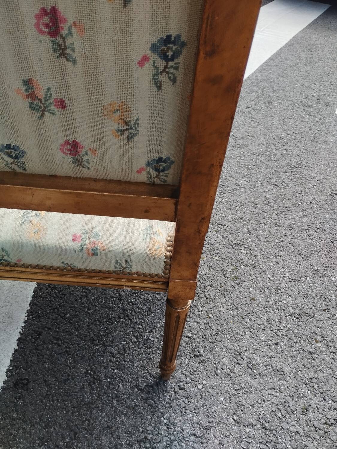 Pair of old Louis XVI style armchairs