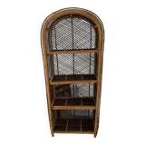 Vintage rattan shelf