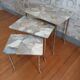 Brass and marble tables