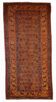 Handmade antique Persian Kurdish rug 125cm x 231cm 1880s - 1B413
