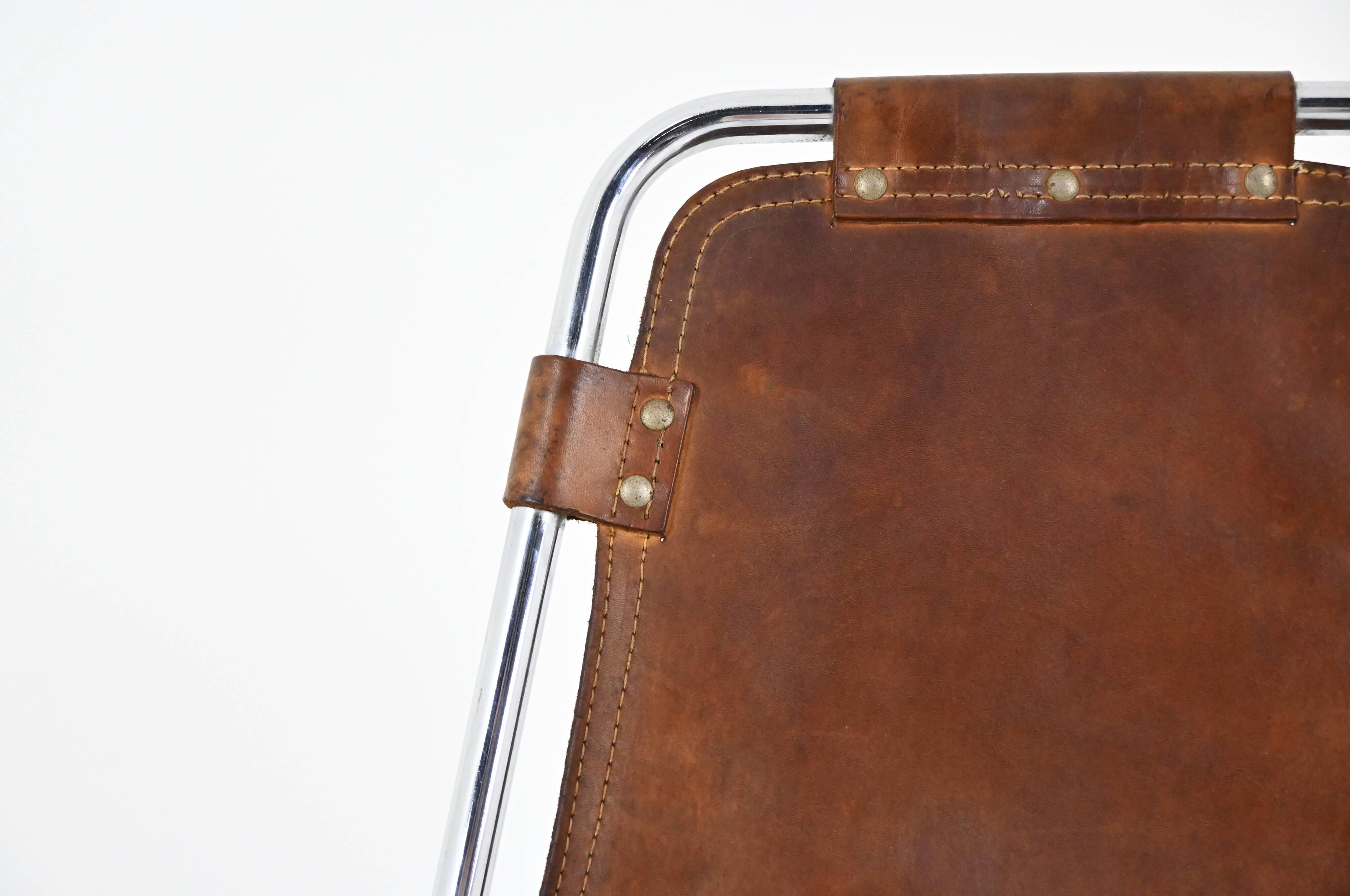 Set of 3 Les Arcs chairs by Charlotte Perriand, 1960s