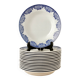 Sarreguemines soup plates, Capri model