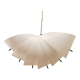 Danish conch, snail shell hanging lamp from the 80s, made of hard ABS plastic.