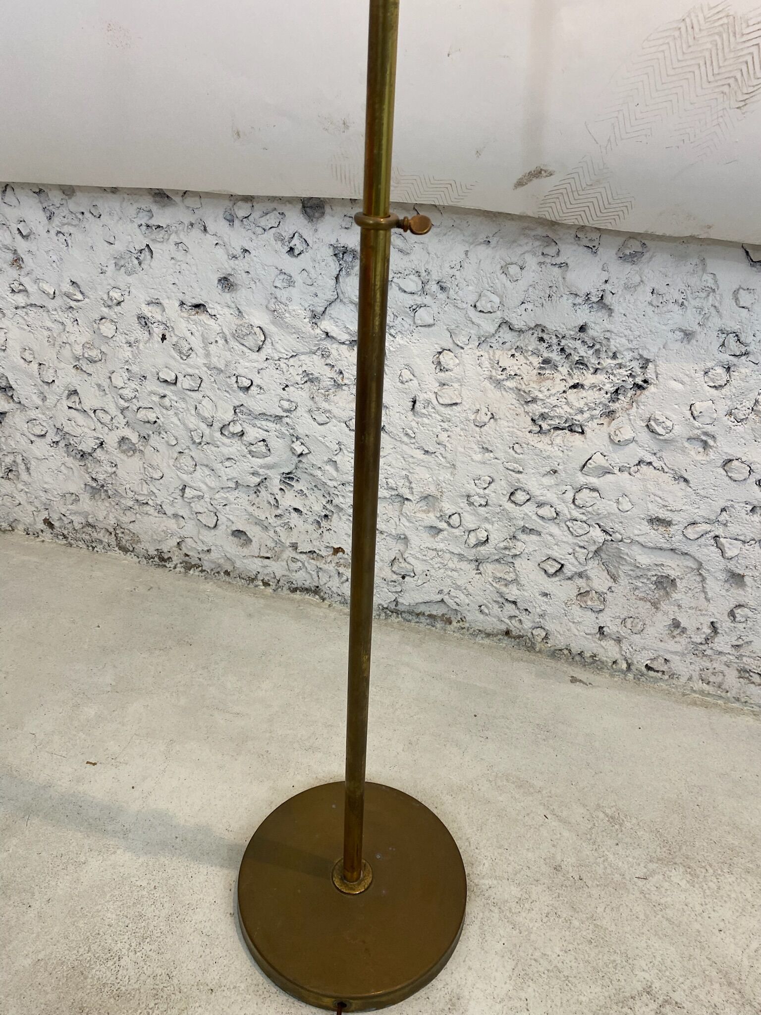 Brass e-reader floor lamp from the 60s