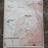 Old poster "East of the Paris basin / The middle Loire" - Rossignol