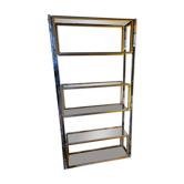 Vintage chrome and brass floor