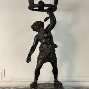 Drunken Silenus, black patinated bronze after the Antique circa 1880