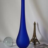 Vase soliflore vintage bleu cobalt