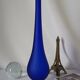 Vase soliflore vintage bleu cobalt