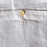 Vintage pillowcase in openwork white cotton 75x75