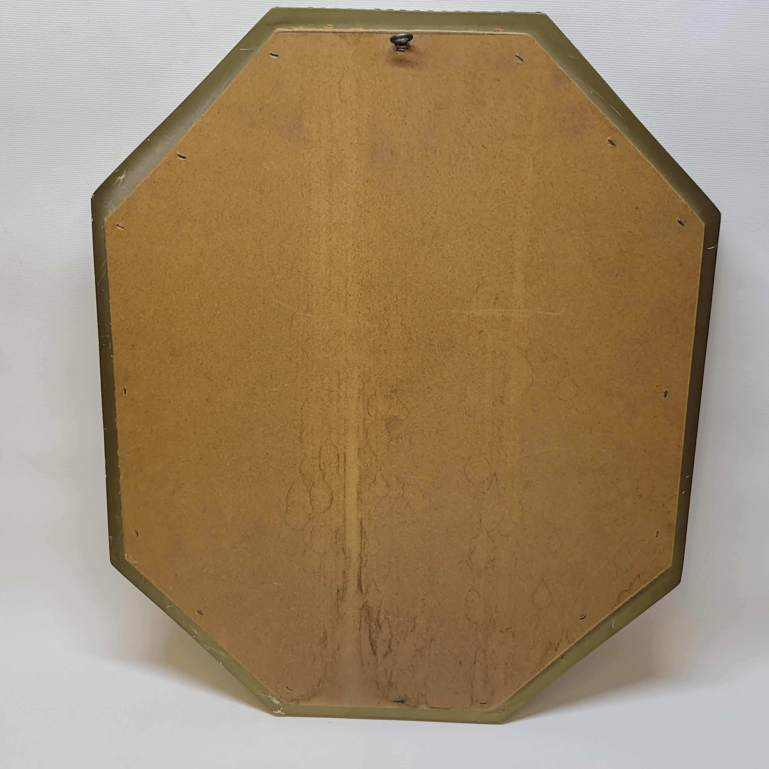 Miroir Mural Octogonal A Facettes Orné De Laiton Style Vénitien