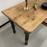 Farm table desk turned legs
