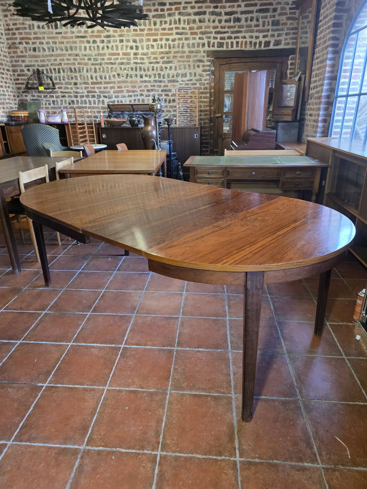 Table scandinave extensible en palissandre des années 60