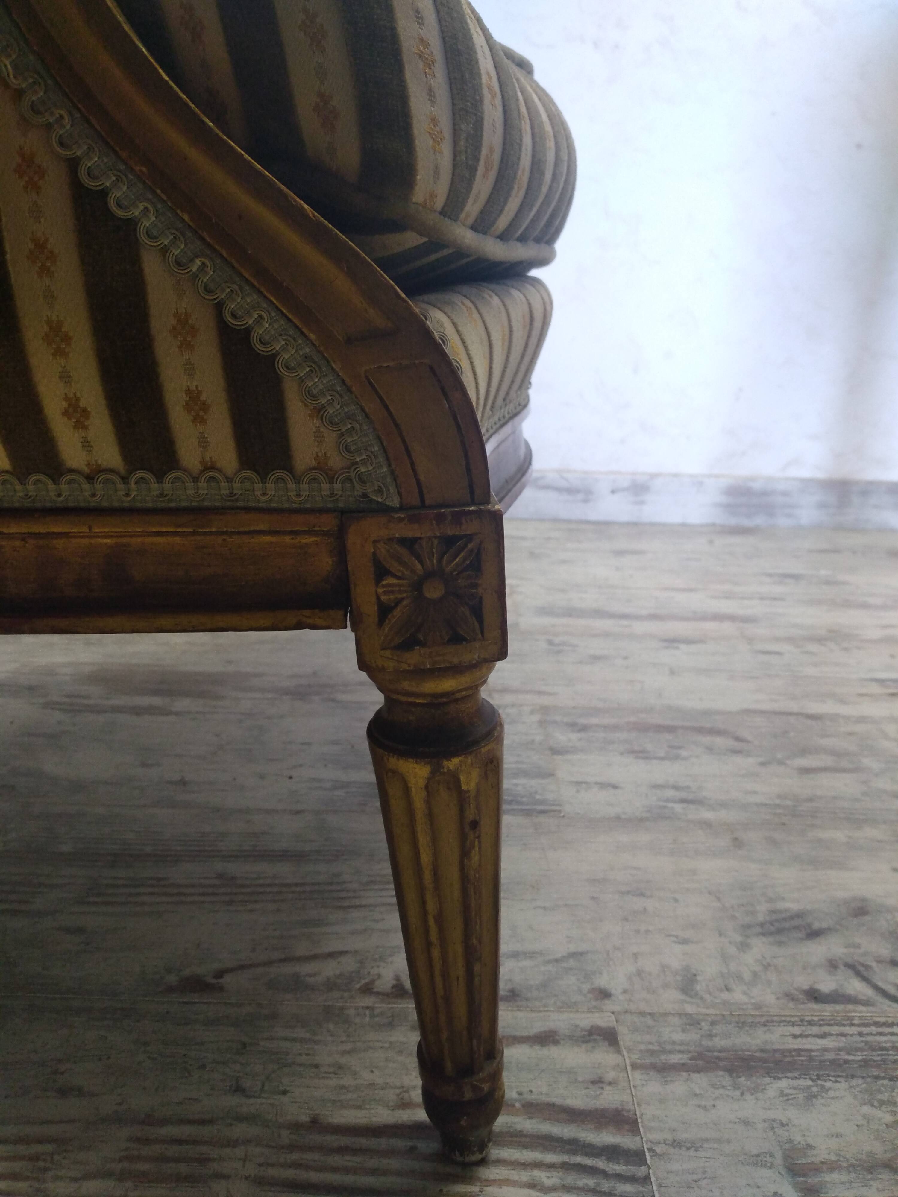 Louis XVI style bergère armchairs