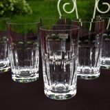 6 large glasses Cups Chopes Harcourt Crystal Baccarat - H 14,2cm