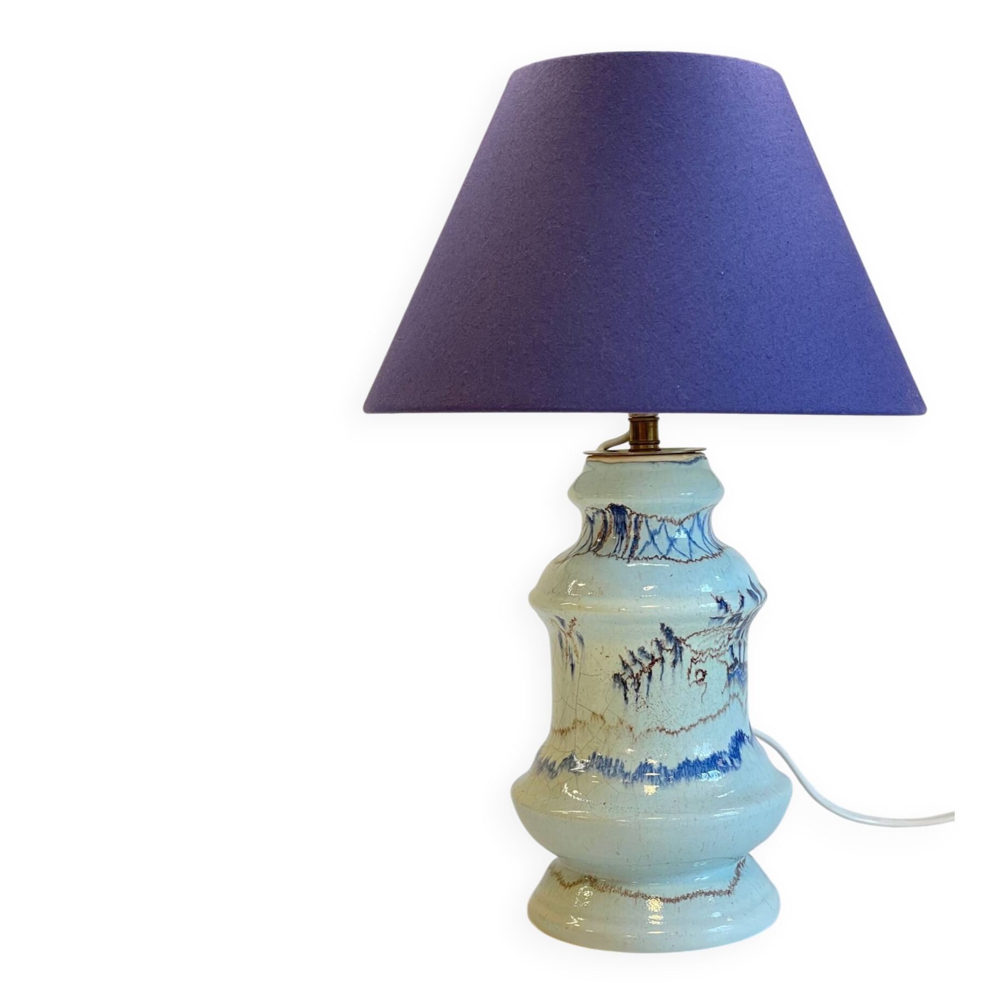 Vintage Blue Ceramic Lamp
