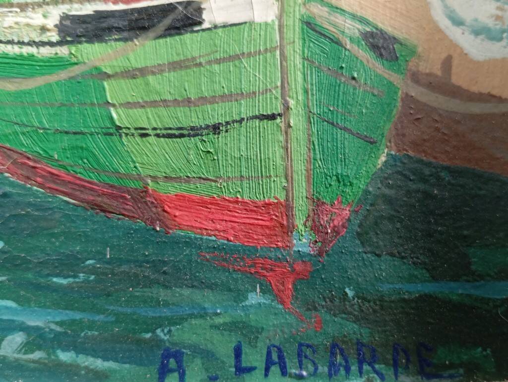 Marine oil on canvas André Labarde