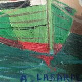 Marine oil on canvas André Labarde