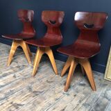 Chaises vintage Smile de Adam Stegner, sièges anciens design