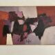 Oil Painting on Panel Abstract Composition - Les Arcs Peisey Vallandry
