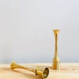 Pair of brass candlesticks by Jens H. Quistgaard