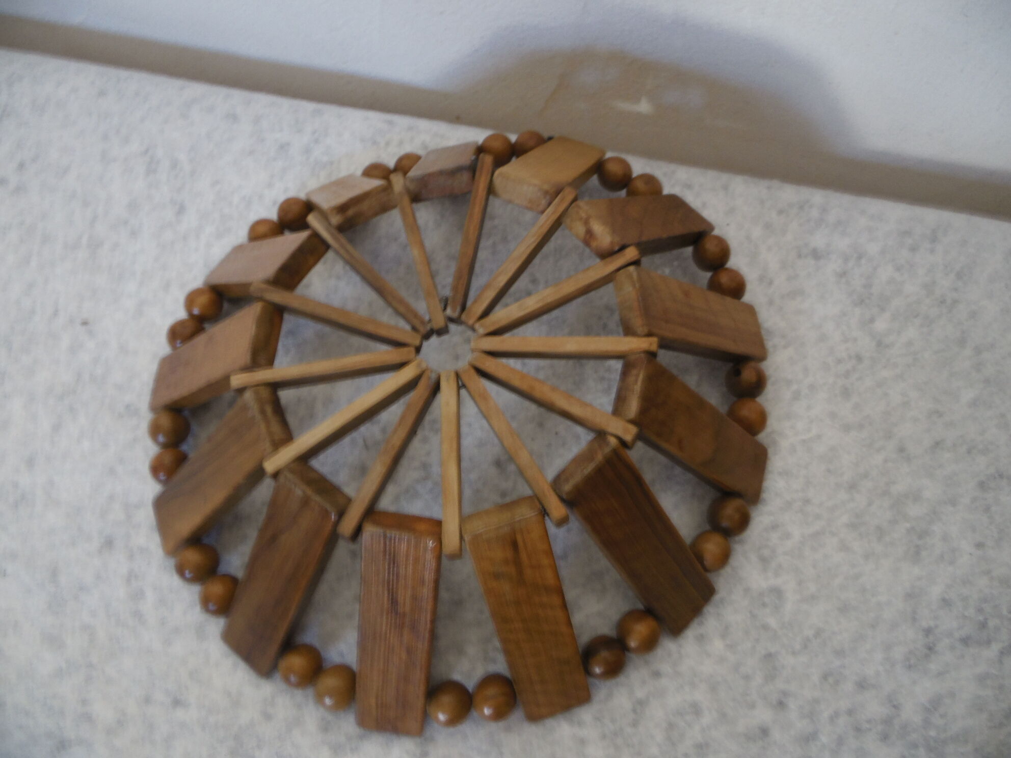 Wooden fruit basket