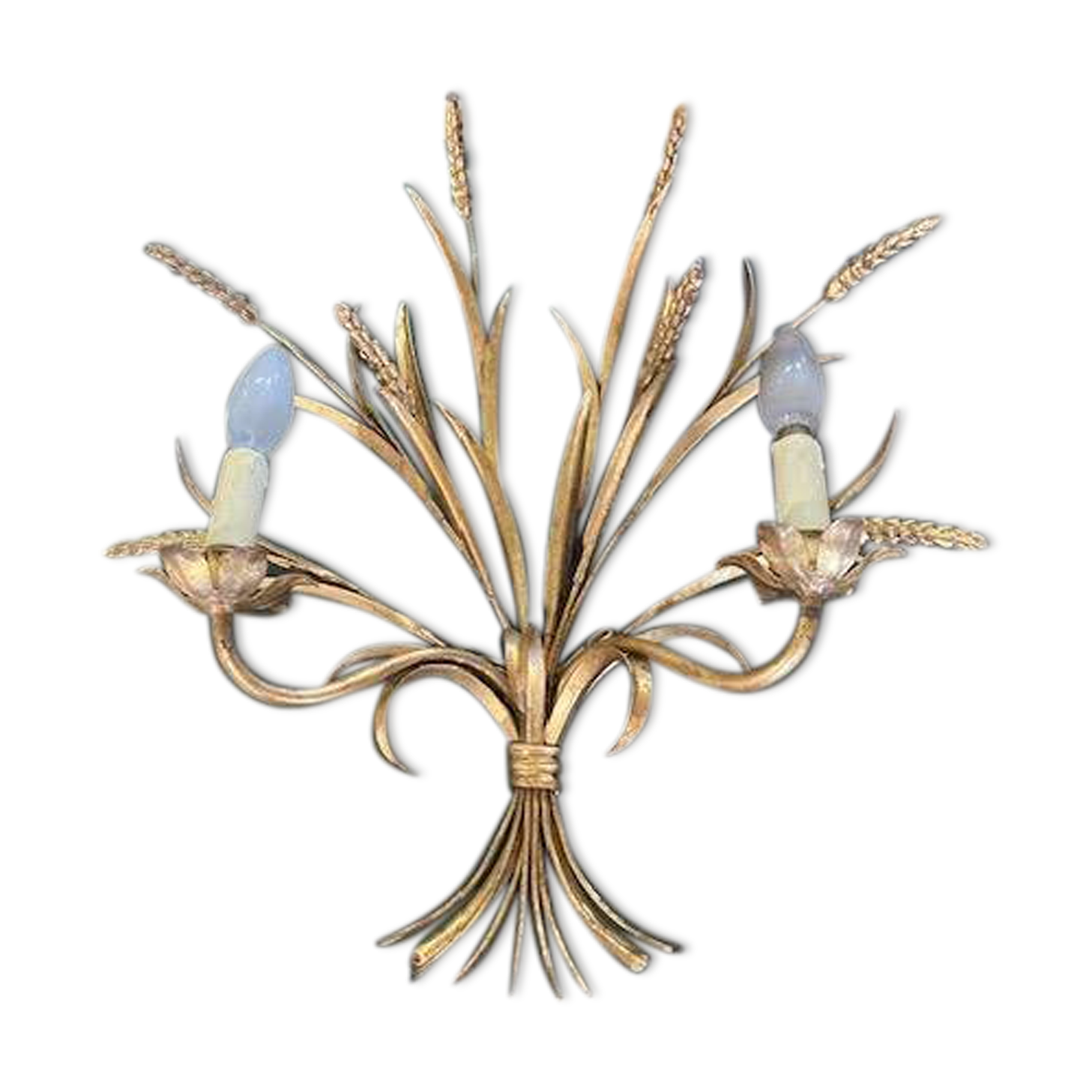 Ear of wheat wall light