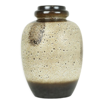 Vase Fat Lava XXL Allemagne de l'Ouest Scheurich Crème Marron 286-51