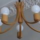 Chandelier à hauteur variable Domus avec 5 bras, Danemark années 1970
