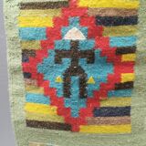 Wall hung wool rug in many colors (Can easily be made into a floor rug)